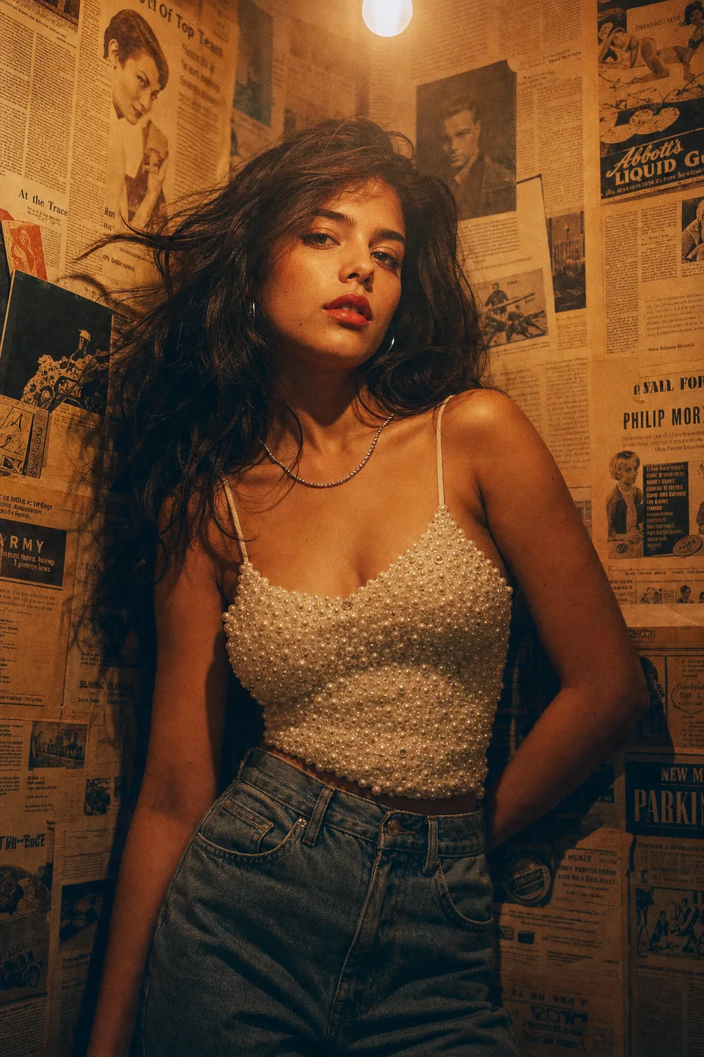 Example output for Vintage Editorial Photoshoot Prompt